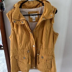 Daytrip Yellow Utility Vest with Hood